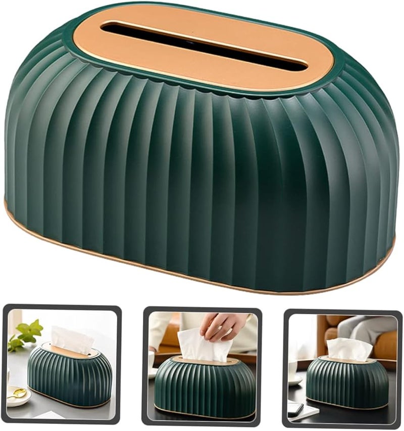 IMIKEYA Multi Functional Tissue Box Cover Holder for Home Office Restaurant and Car Use - Image 3